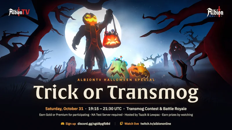 Join the AlbionTV Trick or Transmog!